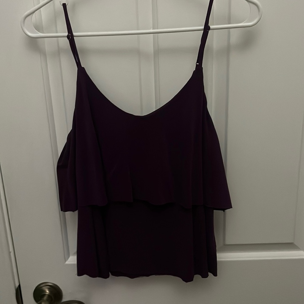 Purple Mudd layered tiered camisole y2k